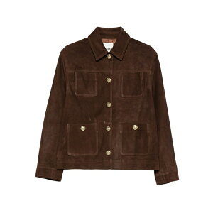 �T���h�� ���f�B�[�X �W���P�b�g���u���]�� �A�E�^�[ Buttoned pocket leather jacket Brown