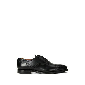 �����t���[���� �����Y �h���X�V���[�Y �V���[�Y Maestra perforated cap-toe oxford shoes Black