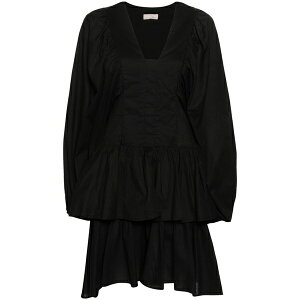 �����[�W���[ ���f�B�[�X �����s�[�X �g�b�v�X Cotton mini dress Black