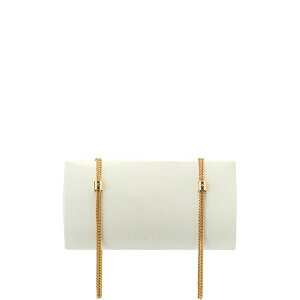 �G���U�x�X�t�����L ���f�B�[�X �N���b�`�o�b�O �o�b�O Logo python texture clutch bag Neutrals