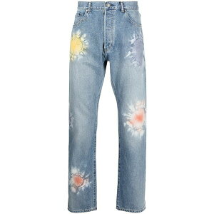 �W�����E�G���I�b�g �����Y �f�j���p���c �{�g���X The kane distressed jeans Blue