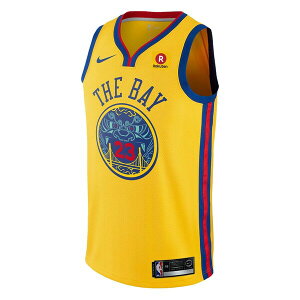 �i�C�L �����Y T�V���c �g�b�v�X Nba golden state warriors chinese heritage jersey Yellow