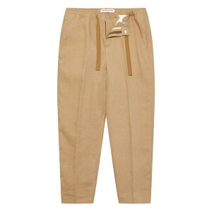 �I�[���o�[ �u���E�� �����Y �J�W���A���p���c �{�g���X Alex tapered linen trousers Neutrals