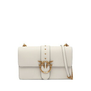 �s���R ���f�B�[�X �V�����_�[�o�b�O �o�b�O Classic love one simply bird-embellished studded shoulder bag White