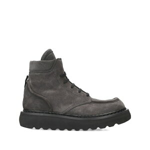 �v���~�A�[�^ �����Y �u�[�c �V���[�Y Lace-up platform boots Grey