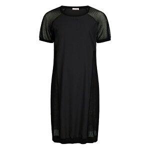 �����[�W���[ ���f�B�[�X �����s�[�X �g�b�v�X Mesh-detail dress Black