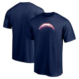 ファナティクス メンズ Tシャツ トップス Los Angeles Chargers Fanatics Branded Red White and Team TShirt Navy