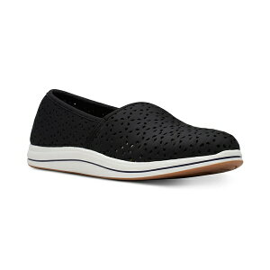 N[NX fB[X Xb|E[t@[ V[Y Women's Cloudsteppers Breeze Emily Perforated Loafer Flats Black