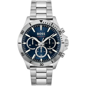 {X fB[X rv ANZT[ Men's Chronograph Troper Stainless Steel Bracelet Watch 45mm Silver
