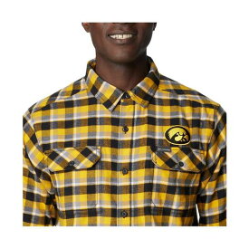 コロンビア レディース シャツ トップス Men's Gold Iowa Hawkeyes Flare Gun Flannel Long Sleeve Shirt Gold