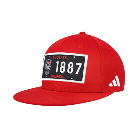 アディダス レディース 帽子 アクセサリー Men's Red NC State Wolfpack Established Snapback Hat Red