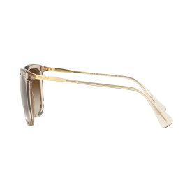 ラルフローレン レディース サングラス＆アイウェア アクセサリー Women's Sunglasses, RA5248 56 Shiny Transparent Brown