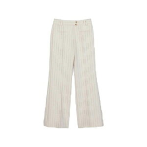 �X���[�����t�B���b�v���� ���f�B�[�X �J�W���A���p���c �{�g���X Pinstripe-pattern button-fastening trousers Neutrals