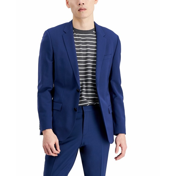 フューゴ メンズ ジャケット＆ブルゾン アウター Men's Slim-Fit Superflex Stretch Solid Suit Jacket Bright Blue
