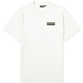 ナパピリ メンズ Tシャツ トップス Napapijri Iaato Logo T-Shirt White