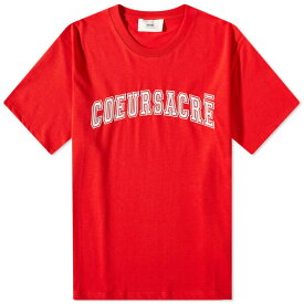 アミ メンズ Tシャツ トップス AMI Coeur Sacre T-Shirt Red