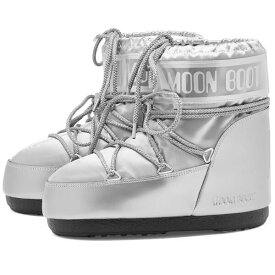 ムーンブーツ レディース ブーツ シューズ Moon Boot Icon Low Glance Boots Silver