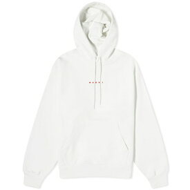 マルニ メンズ パーカー・スウェットシャツ アウター Marni Logo Hoodie White