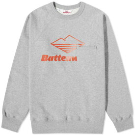 バトンウェア メンズ パーカー・スウェットシャツ アウター Battenwear Team Reach Up Crew Sweat Grey