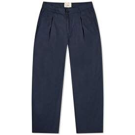 フォーク メンズ カジュアルパンツ ボトムス Folk Wide Fit Trousers Blue