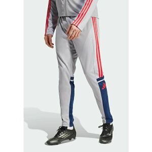 AfB_X Y T_ V[Y SQUADRA 25 TRAINING - Tracksuit bottoms - glory grey team navy blue pure ruby