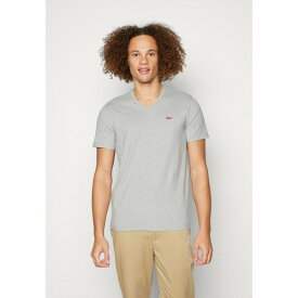 リーバイス メンズ Tシャツ トップス ORIGINAL VNECK - Basic T-shirt - mid tone grey heather
