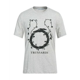 【送料無料】 トラサルディ メンズ Tシャツ トップス T-shirts Light grey