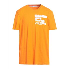 【送料無料】 カルバンクライン メンズ Tシャツ トップス T-shirts Orange