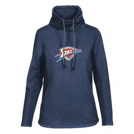 レベルウェア レディース パーカー・スウェットシャツ アウター Oklahoma City Thunder Levelwear Women's Loop Core Funnel Neck Pullover Sweatshirt Navy