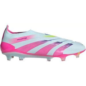 adidas AfB_X Y Xj[J[ yadidas Predator Elite Laceless FG Stellar Icon Packz TCY US_9(27.0cm) Almost Blue Lucid Pink/Semi Solar Yellow