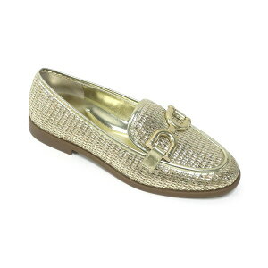 �P�l�X�R�[�� ���f�B�[�X �X���b�|���E���[�t�@�[ �V���[�Y Women's Linda Bit Raffia Loafers Soft Gold