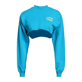 【送料無料】 リビンクール レディース パーカー・スウェットシャツ アウター Sweatshirts Turquoise