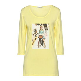 【送料無料】 ミスター マッシモ レベッキ レディース Tシャツ トップス T-shirts Yellow