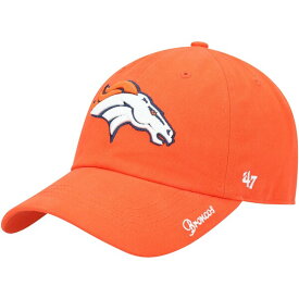 フォーティーセブン レディース 帽子 アクセサリー Denver Broncos '47 Women's Miata Clean Up Secondary Adjustable Hat Orange
