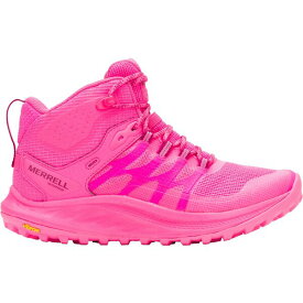 メレル レディース ブーツ シューズ Merrell Women's Antora 3 Mid Waterproof Hiking Boots Hot Pink