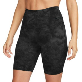 ナイキ レディース カジュアルパンツ ボトムス Nike Women's Zenvy Tie-Dye Gentle-Support High-Waisted 8" Biker Shorts Black