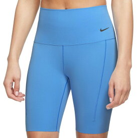 ナイキ レディース カジュアルパンツ ボトムス Nike Women's Zenvy Gentle-Support High-Waisted 8" Biker Shorts University Blue