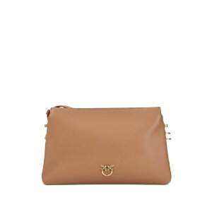 �s���R ���f�B�[�X �V�����_�[�o�b�O �o�b�O Mini one, two, three leather crossbody bag Brown