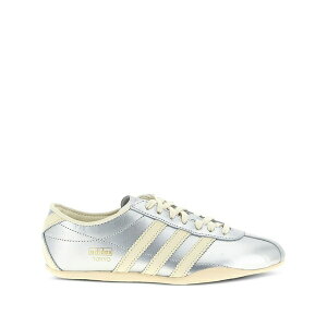 �A�f�B�_�X ���f�B�[�X �X�j�[�J�[ �V���[�Y Tokyo leather three-stripe sneakers Grey