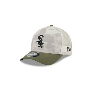 ニューエラ メンズ 帽子 アクセサリー Men's Light Beige/Olive Chicago White Sox 2025 Armed Forces Day 9FORTY M-Crown A-Frame Adjustable Hat Light Beige, Olive
