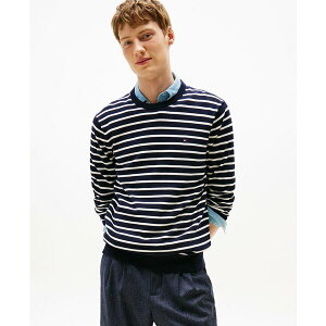 �g�~�[ �q���t�B�K�[ �����Y �j�b�g&�Z�[�^�[ �A�E�^�[ Men's Essential Crew Neck Sweater Desert Sky / Ivory