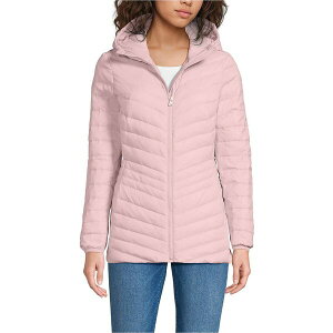 YGh fB[X WPbgu] AE^[ Women's Wanderweight Packable Down Hooded Long Jacket Light mauve
