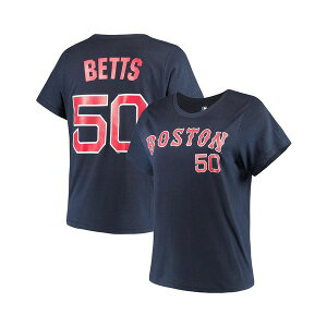 }WFXeBbN fB[X Jbg\[ gbvX Women's Mookie Betts Navy Boston Red Sox Team Name Number T-Shirt Navy