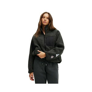 RbgI fB[X WPbgu] AE^[ Women's Active Trail Sherpa Zip Through Charcoal marle/ski badge