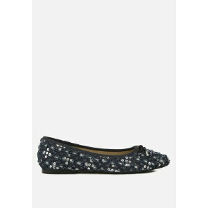 hO fB[X T_ V[Y florent sequin flat bow ballerinas Denim silver