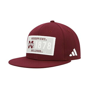 AfB_X Y Xq ANZT[ Men's Maroon Mississippi State Bulldogs Established Snapback Hat Maroon