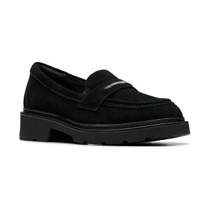 N[NX fB[X Xb|E[t@[ V[Y Women's Lauryl Step Round Toe Loafers Black Suede