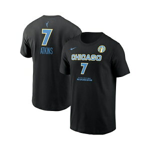 iCL Y TVc gbvX Men's Ariel Atkins Black Chicago Sky Explorer Edition Name Number T-Shirt Black