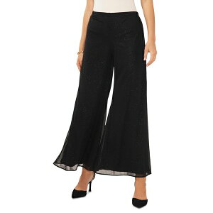 ~XN fB[X JWApc {gX Women's Glitter Pull-On Wide-Leg Pants Black