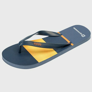 ApC XCX Y T_ V[Y Men's Flip Flops | Ultra-light Thin EVA foam Sandals for Beach Pool Everyday Wear | Simple Flexible Flip Flops for Men Orange stripes